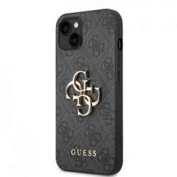 Guess iPhone 14 Plus Hülle Case Cover Big 4G Metal Logo Schwarz