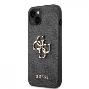 Guess iPhone 14 Plus Case Cover Big 4G Metal Logo Black