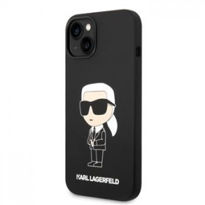 Karl Lagerfeld iPhone 14 Plus / 15 Plus Case Ikonik Silicone Black