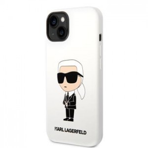 Karl Lagerfeld iPhone 14 Plus / 15 Plus Case Ikonik Silicone White