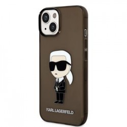 Karl Lagerfeld iPhone 14 Plus / 15 Plus Hülle Case Ikonik Schwarz