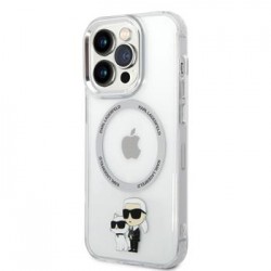 Karl Lagerfeld iPhone 14 Pro Max MagSafe Case Karl Choupette Clear
