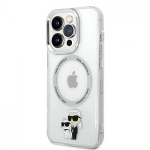 Karl Lagerfeld iPhone 14 Pro Max MagSafe Case Karl Choupette Clear