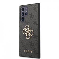 Guess Samsung S23 Ultra Hülle Case Cover Big 4G Metal Logo Schwarz