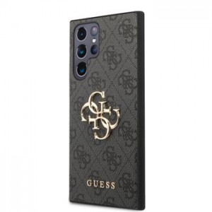 Guess Samsung S23 Ultra Case Cover Big 4G Metal Logo Black