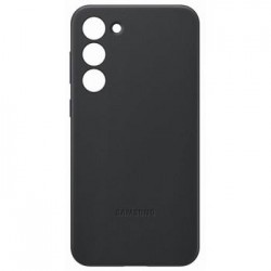 Original Samsung Hülle Case Galaxy S23+ Echtleder Schwarz EF-VS916LBE