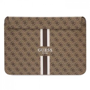 Guess Hülle Sleeve Notebook / Tablet 14" 4G Printed Stripes Braun