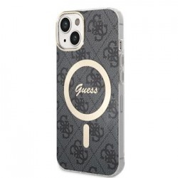 Guess iPhone 13 Hülle Case MagSafe IML 4G Schwarz