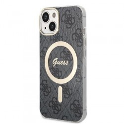 Guess iPhone 14 Hülle Case MagSafe IML 4G Schwarz