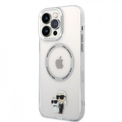 Karl Lagerfeld iPhone 13 Pro Max Magsafe Hülle Case Karl Choupette Clear