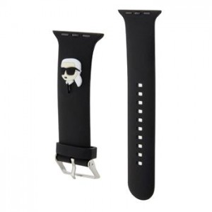 Karl Lagerfeld Apple Watch Strap 38 / 40 / 41 Silicone Karl Head Black