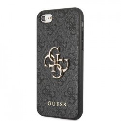 Guess iPhone SE 2022 / SE 2020 / 8 / 7 Case Cover Big 4G Metal Logo Black