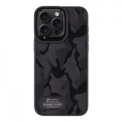 Tactical iPhone 15 Pro Max Case Camo Troop MIL STD Black