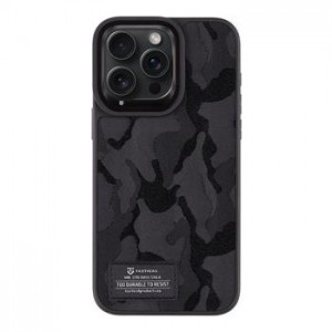 Tactical iPhone 15 Pro Max Hülle Case Camo Troop MIL STD Schwarz