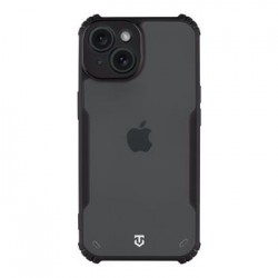 Tactical iPhone 15 Hülle Case Quantum Stealth Clear Schwarz