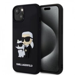 Karl Lagerfeld iPhone 13 Case Karl Choupette 3D Silicone Black