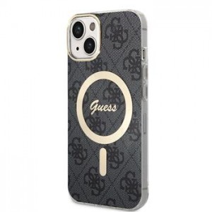 Guess iPhone 15 Case MagSafe IML 4G Black
