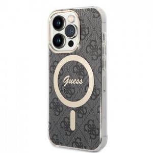 Guess iPhone 15 Pro Case MagSafe IML 4G Black