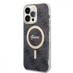 Guess iPhone 15 Pro Max Case MagSafe IML 4G Black
