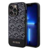 Guess iPhone 15 Pro Max Hülle Case G Cube MagSafe Schwarz