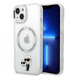 Karl Lagerfeld iPhone 15 Hülle Case Karl and Choupette MagSafe Transparent
