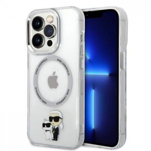 Karl Lagerfeld iPhone 15 Pro MagSafe Case Karl Choupette Clear