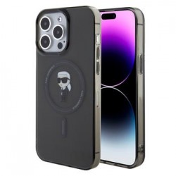Karl Lagerfeld iPhone 15 Pro Max Hülle Case MagSafe IML Ikonik Schwarz
