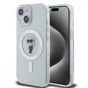 Karl Lagerfeld iPhone 15 Case Cover Ikonik MagSafe IML Transparent