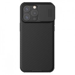 Nillkin iPhone 15 Pro Max Hülle Case CamShield Kameraschutz Schwarz