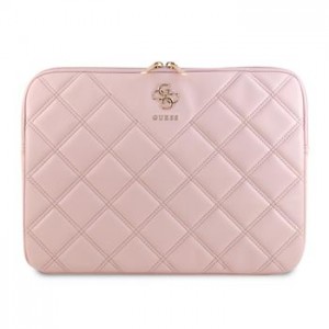 Guess Laptop Notebook Tasche Hülle Sleeve 14 Zoll Quilted 4G Rosa
