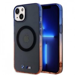 BMW iPhone 15 Plus Hülle Case MagSafe IML Gradient Grau