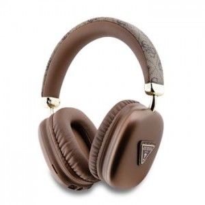 Guess Headphones Bluetooth 4G Triangle Logo Stereo Brown