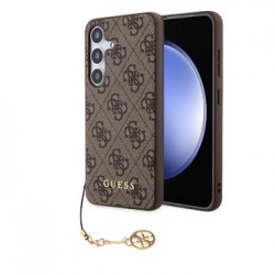 Guess Samsung S24+ Plus Hülle Case Charms 4G Braun