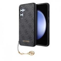 Guess Samsung S24 Hülle Case Charms 4G Grau