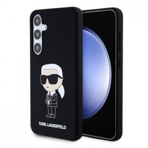 Karl Lagerfeld Samsung S24 Hülle Case Silicone Ikonik Schwarz