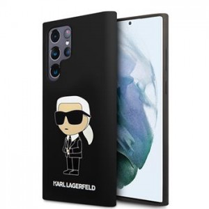 Karl Lagerfeld Samsung S24 Ultra Hülle Case Silicone Ikonik Schwarz