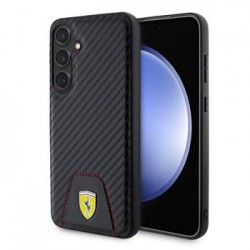 Ferrari Samsung S24+ Plus Hülle Case Cover Carbon Bottom Schwarz