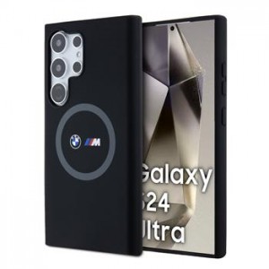 BMW Samsung S24 Ultra Case MagSafe Silicone M Black