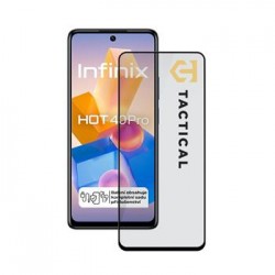 Tactical Schutz Glas I Infinix Hot 40 Pro I Shield 5D Rand Schwarz