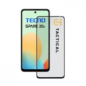 Tactical Glass Shield 5D I Tecno Spark 20c I Edge Black