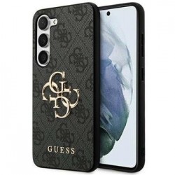 Guess Samsung A35 Hülle Case Cover Big 4G Metal Logo Schwarz