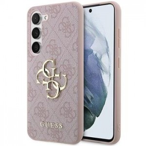 Guess Samsung A35 Hülle Case Cover Big 4G Metal Logo Rosa Pink