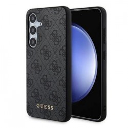 Guess Samsung A35 Hülle Case 4G Metal Logo Grau