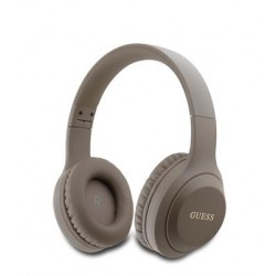 Guess Bluetooth 5.3 Over Ear Kopfhörer Classic Metal Logo Braun