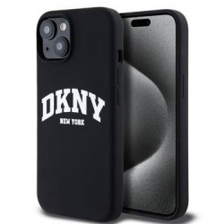 DKNY iPhone 11 Hülle Case Silikon Arch Logo MagSafe Schwarz