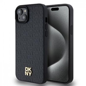 DKNY iPhone 13 Case Magsafe Pattern Stack Logo Black