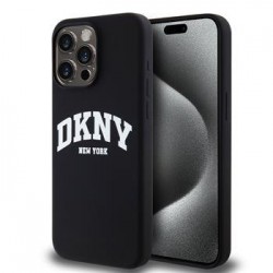 DKNY iPhone 12 / 12 Pro Hülle Case Silikon Arch Logo MagSafe Schwarz
