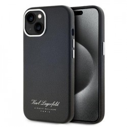 Karl Lagerfeld iPhone 13 Hülle Case Grained Hotel RSG Schwarz