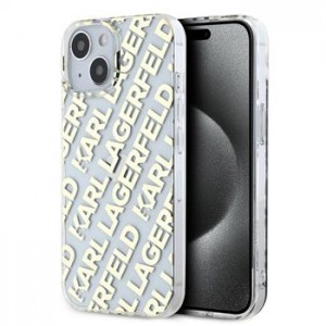 Karl Lagerfeld iPhone 15 Hülle Case Repeated Logo Gold