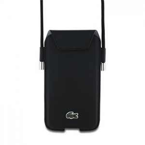 Lacoste Telefon Tasche Iconic Petit Pique XL Schwaz